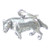Gray Wolf sterling silver charm .925 x 1 Grey Wolves charms