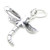 Dragonfly sterling silver charm .925 x 1 Dragon Fly Dragonflies charms B