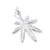 Cannabis leaf 2D sterling silver charm pendant .925 x 1 Drugs pendants