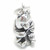 Panda sterling silver charm .925 Pandas Not doing Kung Fu