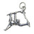 Orangutan Ape sterling silver charm .925 x 1 Monkeys and Apes charms