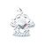 Cancer the Crab SMALL sterling silver charm .925 Zodiac charms