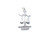 Libra SMALL sterling silver charm .925 Zodiac charms additional view