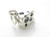 Cheese sterling silver charm .925 x 1 Cheeses charms. additional view