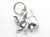 Kitten Cat sterling silver charm .925 Playful Cats kittens charms alternate view