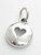 Heart sterling silver charm .925 x 1 Love Hearts charms A1 additional view