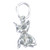 Cat sterling silver charm .925 Pussy cats charms A