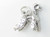 Poodle sterling silver charm .925 Poodles Dog Dogs charms A alternate view
