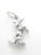Dachshund dog sterling silver charm .925 Sausage Dashund Dogs charms alternate view