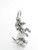 Dachshund dog sterling silver charm .925 Sausage Dashund Dogs charms extra view