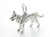 German Shepherd dog sterling silver charm .925 Shepherds dogs charms alternate view