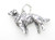 Long Haired Dog sterling silver charm .925 x 1 Hairy Dogs charms image 7