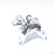 Staffordshire Terrier Dog sterling silver charm .925 Staffie Charms detail