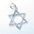 Star of David sterling silver charm .925 x 1 Religious and Holy charms