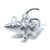 Mouse - Rat sterling silver pendant .925 Mice and Rats pendants