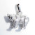 Polar Bear sterling silver pendant .925 Big Bears pendants extra view