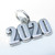 2020 year sterling silver charm .925 Wedding Birthday Graduation additional view