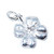 Lucky Four Lear Clover sterling silver charm .925 luck charms