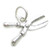 Pruning Shears sterling silver charm .925 x 1 Gardening Tools charms