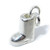 Boot sterling silver charm .925 x 1 Welly boots charms side view