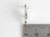 Double star sterling silver charm .925 Stars charms size example