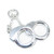 Handcuffs sterling silver charm .925 x 1 Restraint Police Prison charms