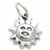 Sun sterling silver charm .925 x 1 Warm Weather charms