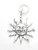 Sun with Face sterling silver charm .925 x 1 sunshine weather charms