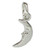 Quarter moon sterling silver charm .925 x 1 Moons Crescent charms