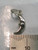 Quarter moon sterling silver charm .925 x 1 Moons Crescent charms size example