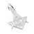 Masonic sterling silver charm .925 FreeMason Square & Compass A1