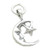 Man In Moon and Star sterling silver charm .925 x 1 Moons charms