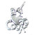I Love to Cook sterling silver charm .925 Chef Baker Cooks charms