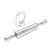 Rolling Pin sterling silver charm .925 x1 Cooking Chef Cook Baking charms