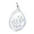 Flowers sterling silver charm .925 Pretty Flower charms