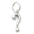 Question Mark SMALL sterling silver charm .925 x1 Questions Answers charms