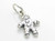 Gingerbread Man sterling silver charm .925 Ginger Bread men charms A additional view