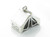 Tent sterling silver charm .925 Tents Camping Adventure charms alternate view