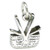Picnic basket sterling silver charm .925 Food Hamper charms