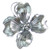 Dogwood flower sterling silver charm .925 Plant Plants Flowers charms