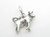 Taurus the Bull sterling silver zodiac charm .925 x 1 Bulls Zodiacs charms additional view