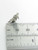 Virgo the Virgin sterling silver zodiac charm .925 Zodiacs charms side view
