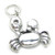 Crab sterling silver charm .925 Cancer Zodiac Crabs charms