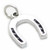 Horseshoe sterling silver charm .925 Lucky Horse Shoe Horseshoes A1