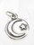 Moon with a Star sterling silver charm .925 x 1 Moons and Stars charms additional view