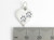 Pawprint heart sterling silver charm .925 x1 Paw Prints Pets Heart charm side view
