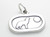 Wolf howling at the Moon sterling silver charm .925 Wolves charms additional view