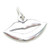 Lips sterling silver charm .925 x 1 Mouth Lip Kiss Kissing charms