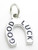 Good Luck Horseshoe sterling silver charm .925 Lucky Horse Shoe charms additional view