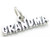 Grandma sterling silver charm .925 x 1 Grandmother Grand Ma Mother charms
